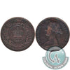 1864 Tall 6 New Brunswick 1-cent F-VF (F15)