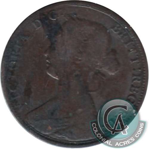1864 Tall 6 New Brunswick 1-cent G-VG (G6)
