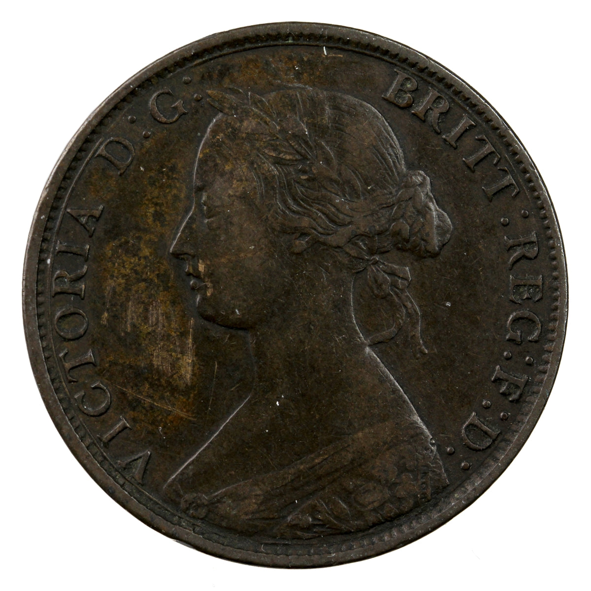 1864 Tall 6 New Brunswick 1-cent Very Fine (VF20)
