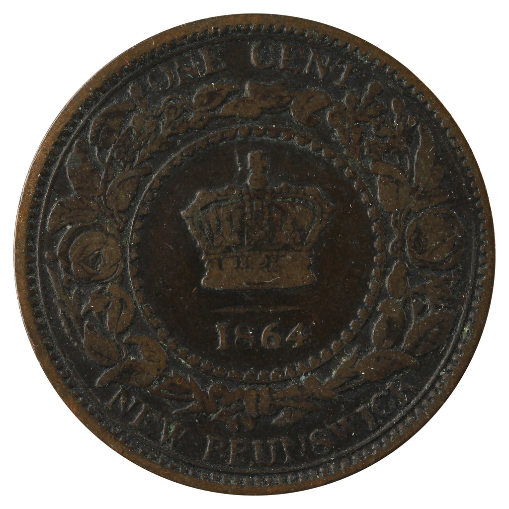 1864 Tall 6 New Brunswick 1-cent Very Good (VG8)
