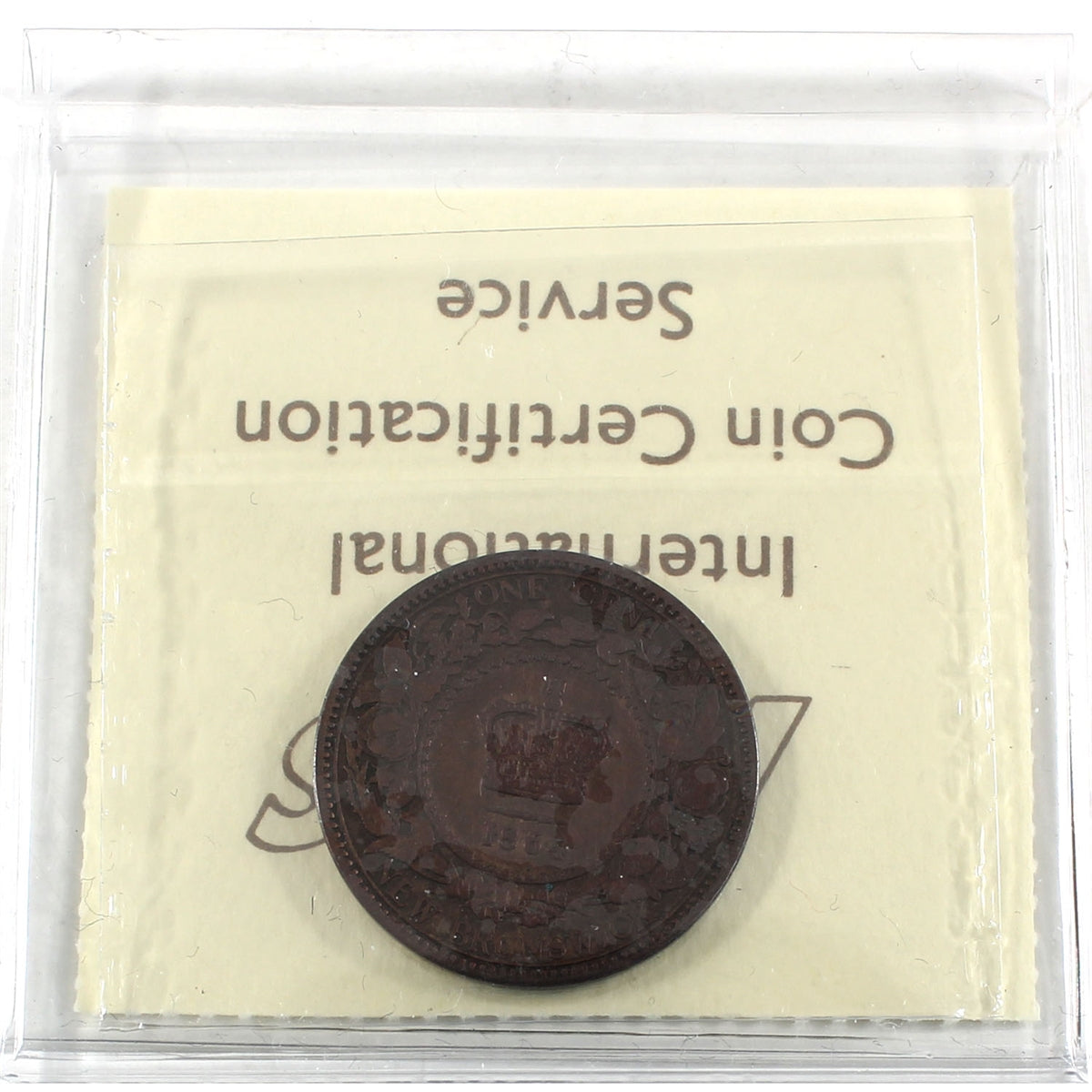 1864 Tall 6 New Brunswick 1-cent ICCS Certified VG10 Cleaned