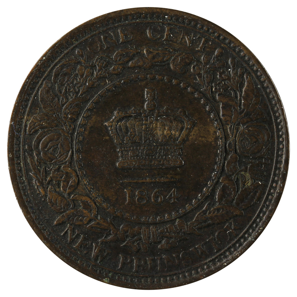 1864 Tall 6 New Brunswick 1-cent Extra Fine (EF40) $