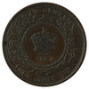 1864 Short 6 New Brunswick 1-cent EF-AU (EF45) $