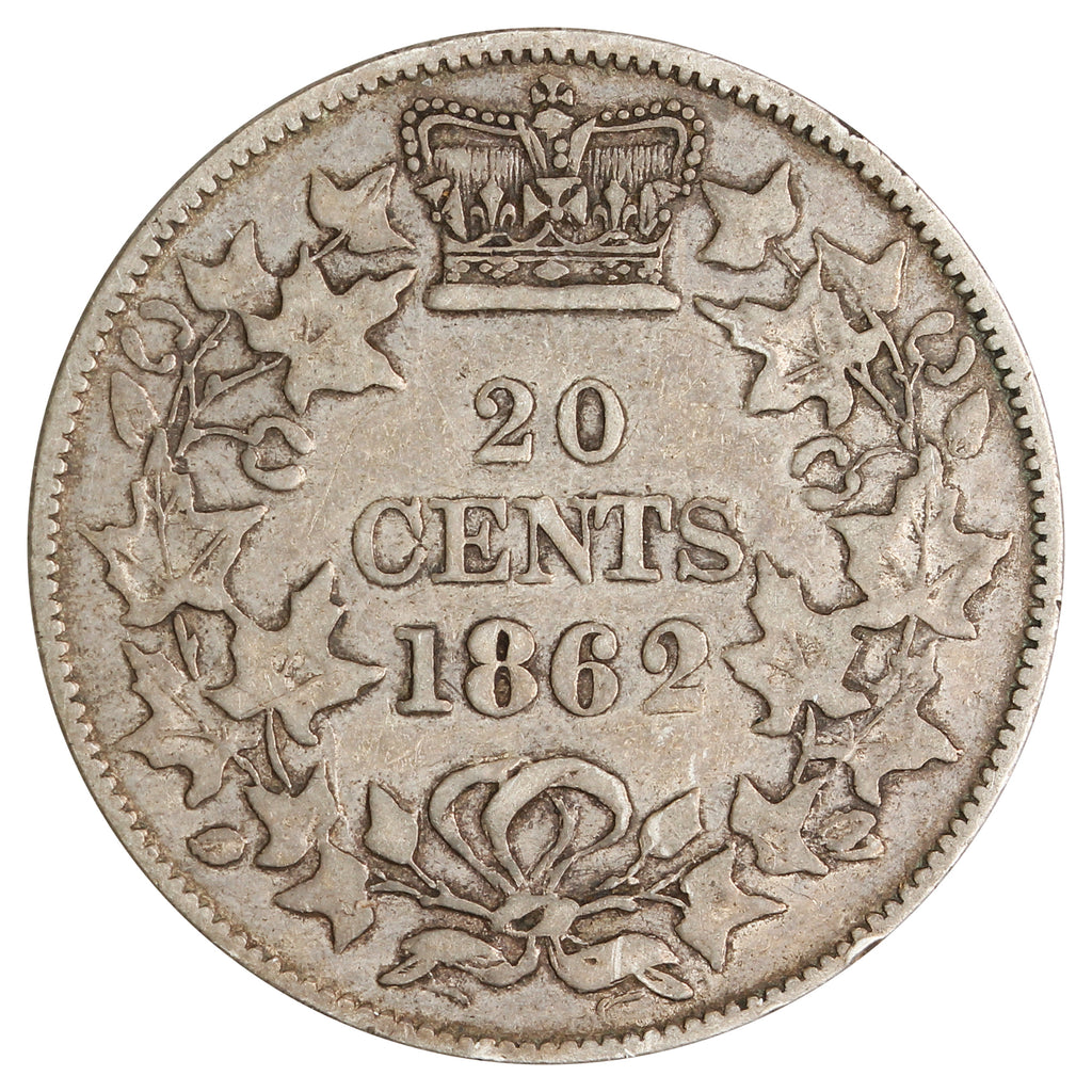 1862 New Brunswick 20-cents Very Fine $