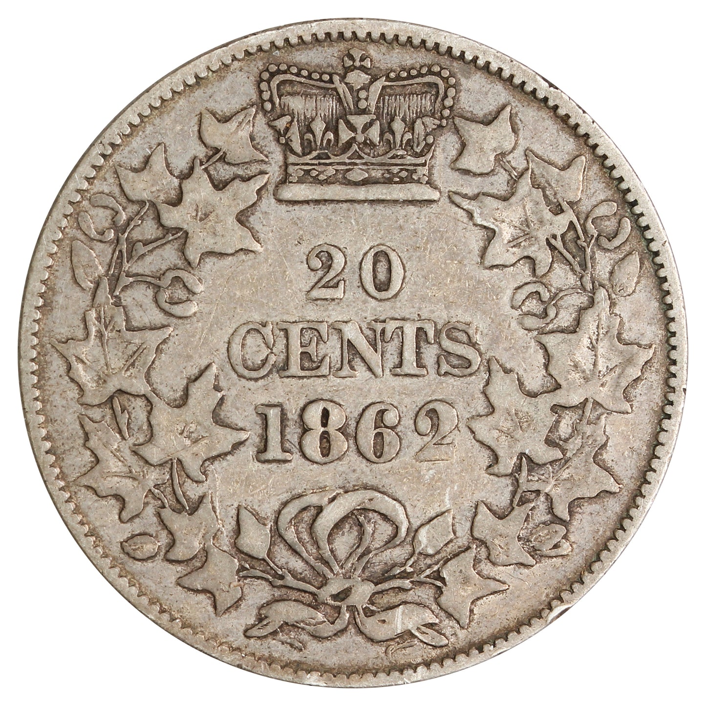 1862 New Brunswick 20-cents Very Fine $
