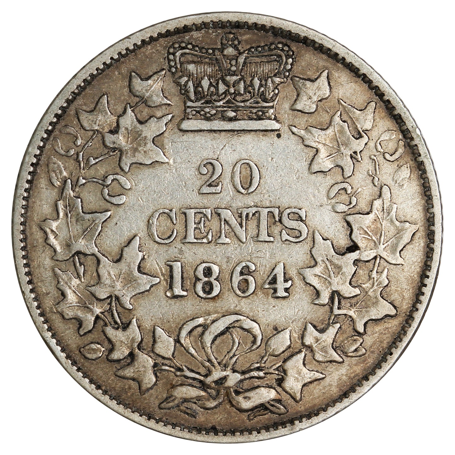 1864 New Brunswick 20-cents Very Fine (VF20) $