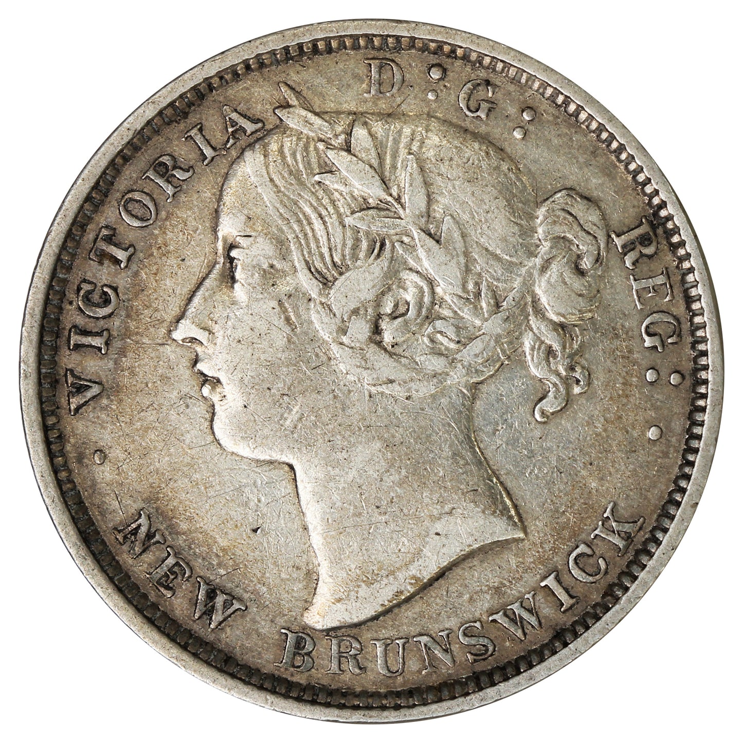 1864 New Brunswick 20-cents Very Fine (VF20) $