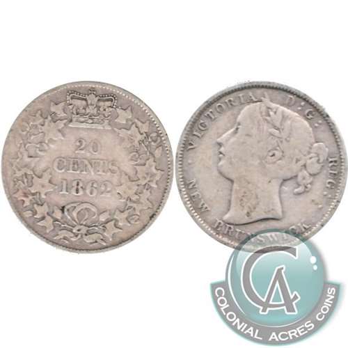 1862 New Brunswick 20-cents Very Good (VG8)