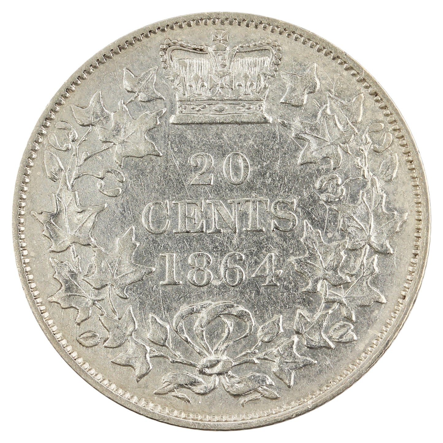 1864 New Brunswick 20-cents VF-EF (VF30) $