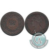 1861 Nova Scotia 1/2 Cent Extra Fine (EF40)