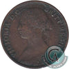 1864 Nova Scotia 1/2 Cent F-VF (F15)
