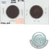 1864 Nova Scotia 1/2 Cent MS60 Brown $