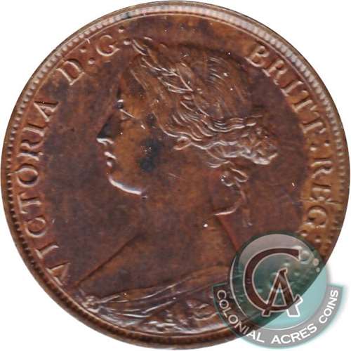 1861 Large Bud Nova Scotia 1-cent EF-AU (EF45)