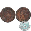 1861 Large Bud Nova Scotia 1-cent F-VF (F15)