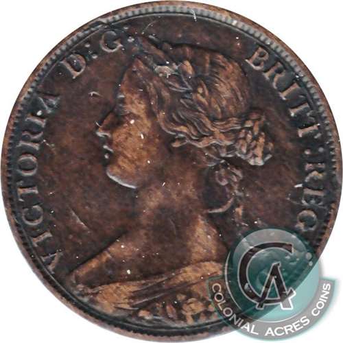 1861 Large Bud Nova Scotia 1-cent VF-EF (VF30)
