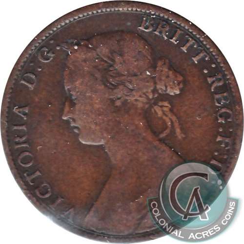1861 Large Bud Nova Scotia 1-cent VG-F (VG10)