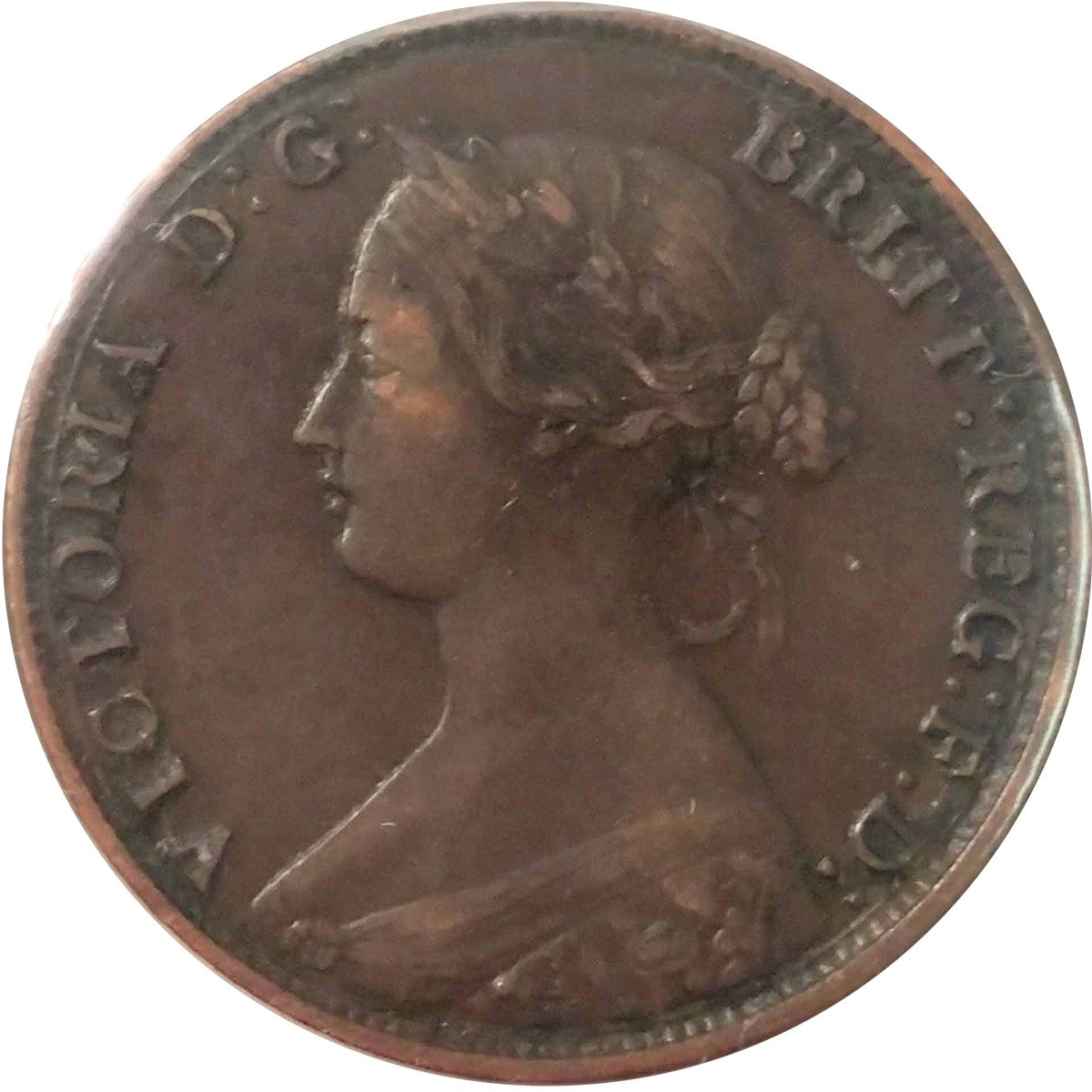 1861 Small Bud Nova Scotia 1-cent EF-AU (EF45) $
