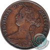 1861 Small Bud Nova Scotia 1-cent F-VF (F15)