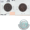 1861 Small Bud Nova Scotia 1-cent G-VG (G6)