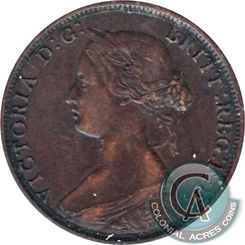 1861 Small Bud Nova Scotia 1-cent Very Fine (VF20)