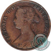 1861 Small Bud Nova Scotia 1-cent Very Good (VG8)