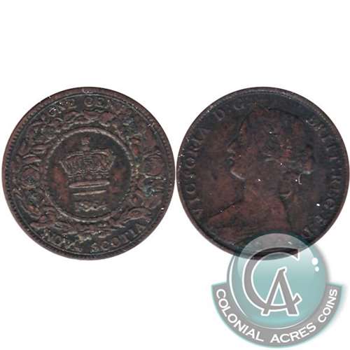 1864 Nova Scotia 1-cent Fine (F12)
