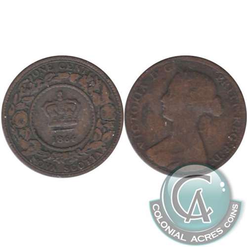 1864 Nova Scotia 1-cent Good (G4)