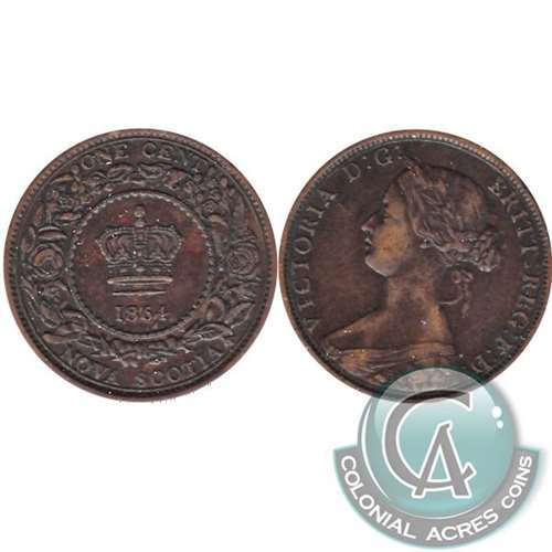 1864 Nova Scotia 1-cent Very Fine (VF20)