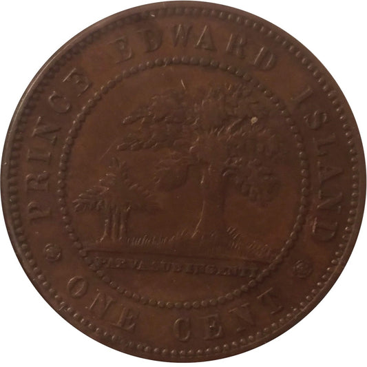 1871 Prince Edward Island 1-cent F-VF (F15)