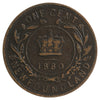 1880 R.0 E.D. Newfoundland 1-cent Fine (F12)