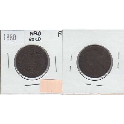1880 R.0 L.D. Newfoundland 1-cent Fine (F12)