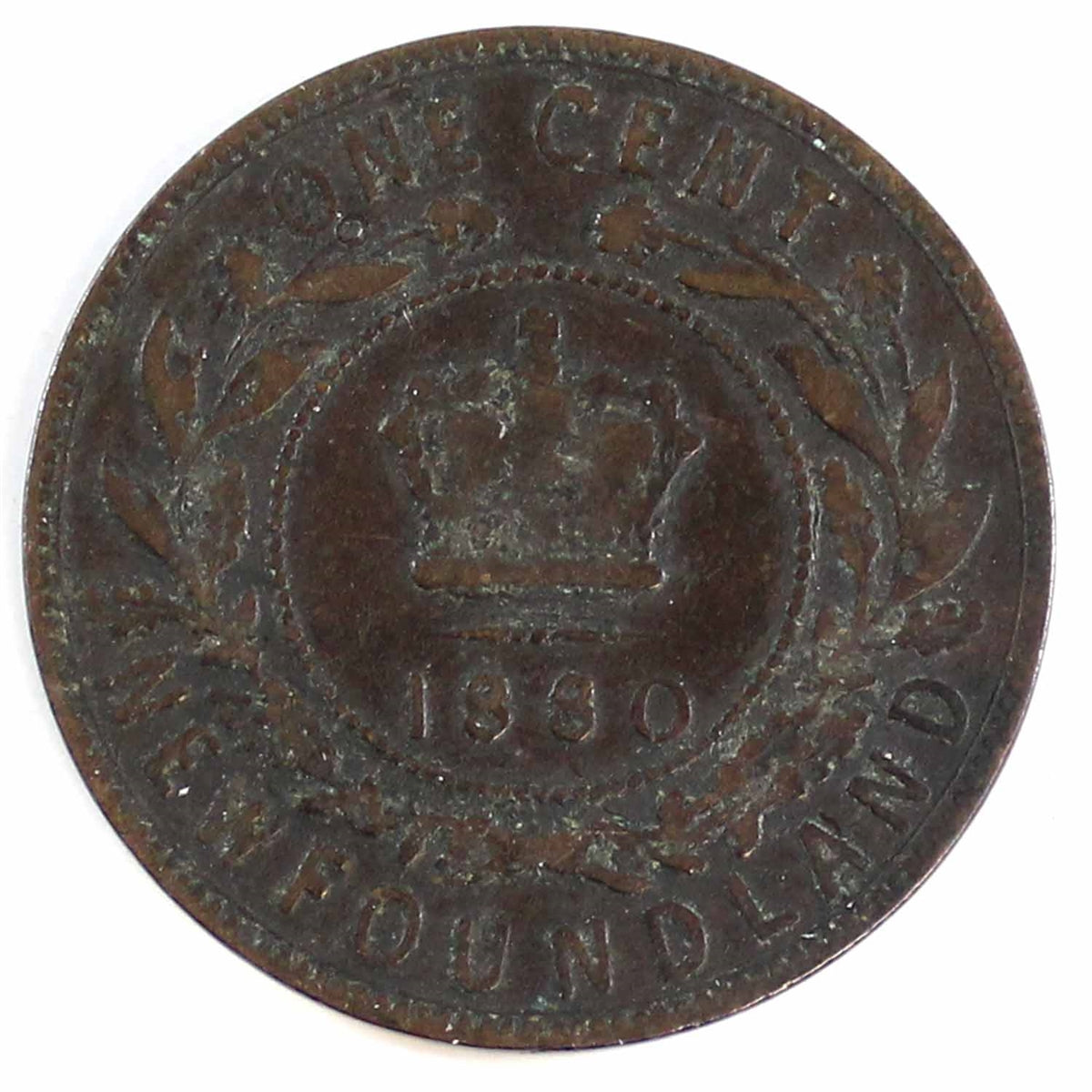1880 R.0 L.D. Newfoundland 1-cent VG-F (VG10)