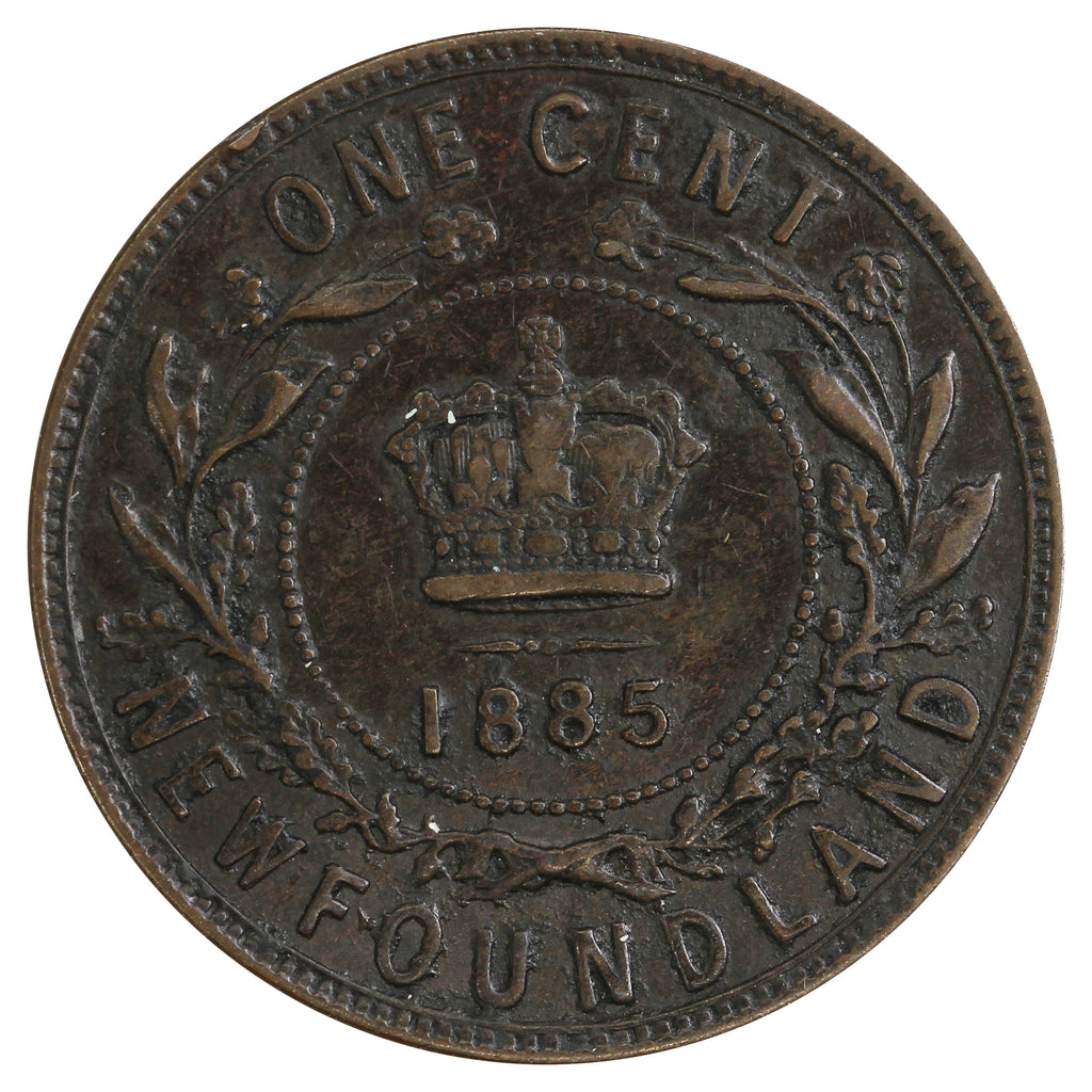 1885 Newfoundland 1-cent VF-EF (VF30) $
