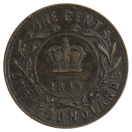 1885 Newfoundland 1-cent VF-EF (VF30) $