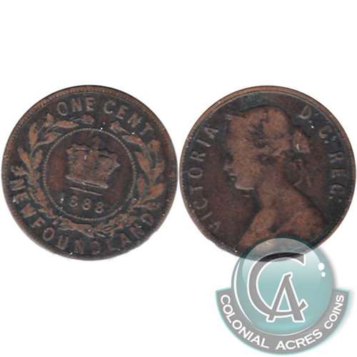 1888 Newfoundland 1-cent Good (G4)