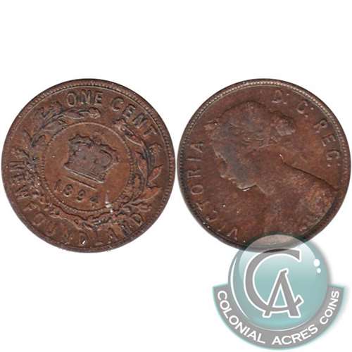 1894 Newfoundland 1-cent G-VG (G6)