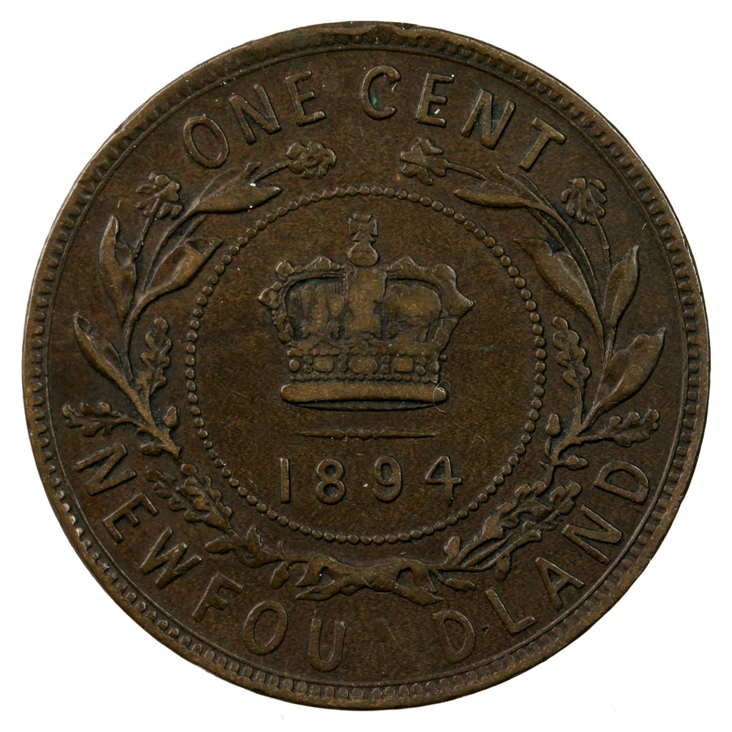 1894 Newfoundland 1-cent Very Fine (VF20)