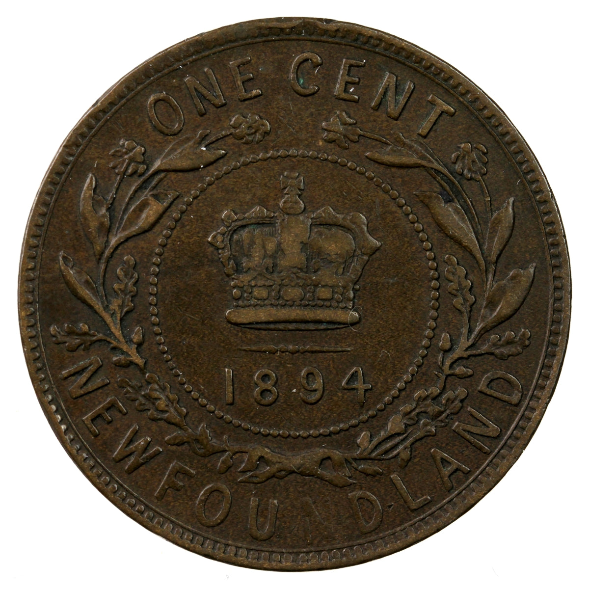 1894 Newfoundland 1-cent Very Fine (VF20)