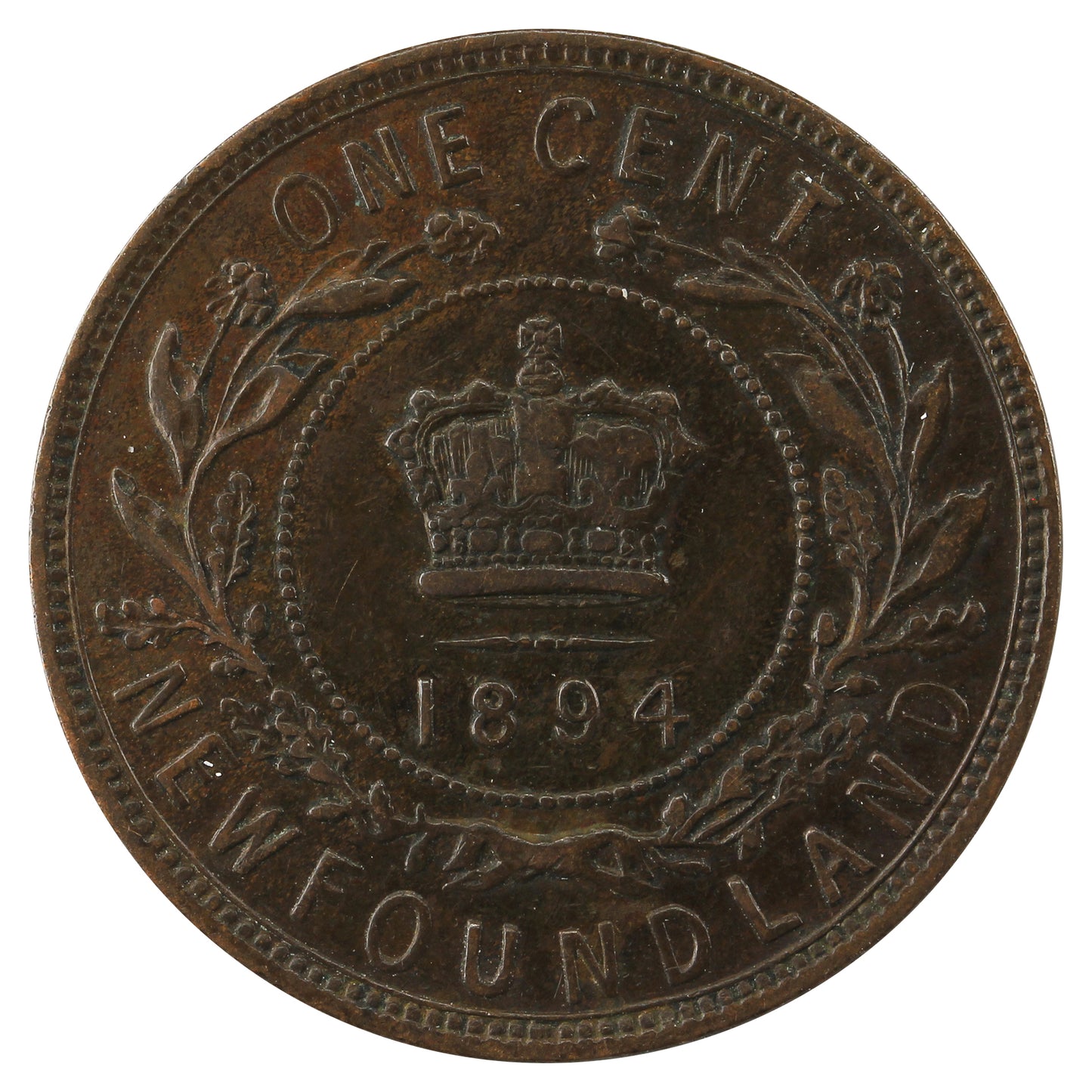 1894 Newfoundland 1-cent VF-EF (VF-30)