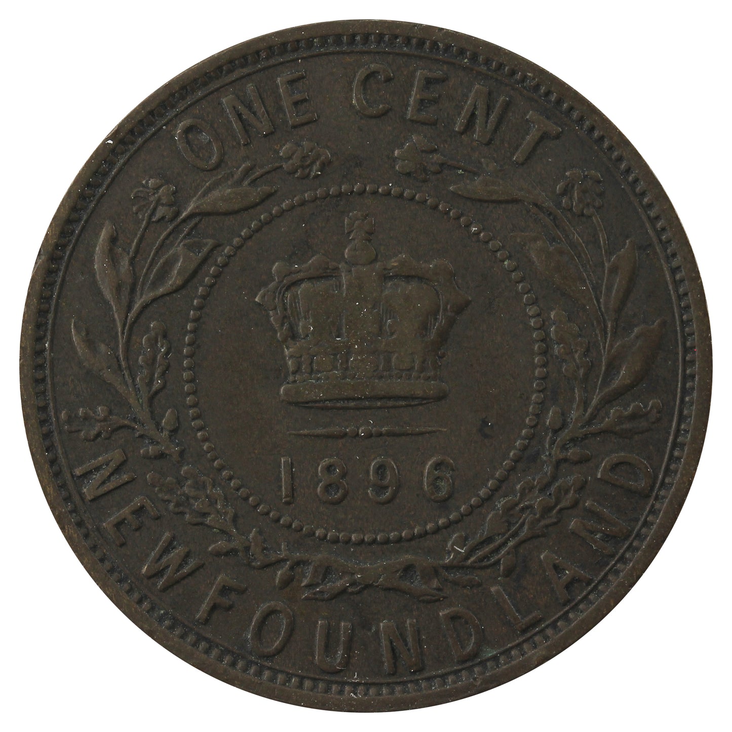 1896 Newfoundland 1-cent F-VF (F15)