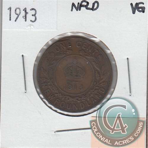 1896 Newfoundland 1-cent Very Good (VG8)