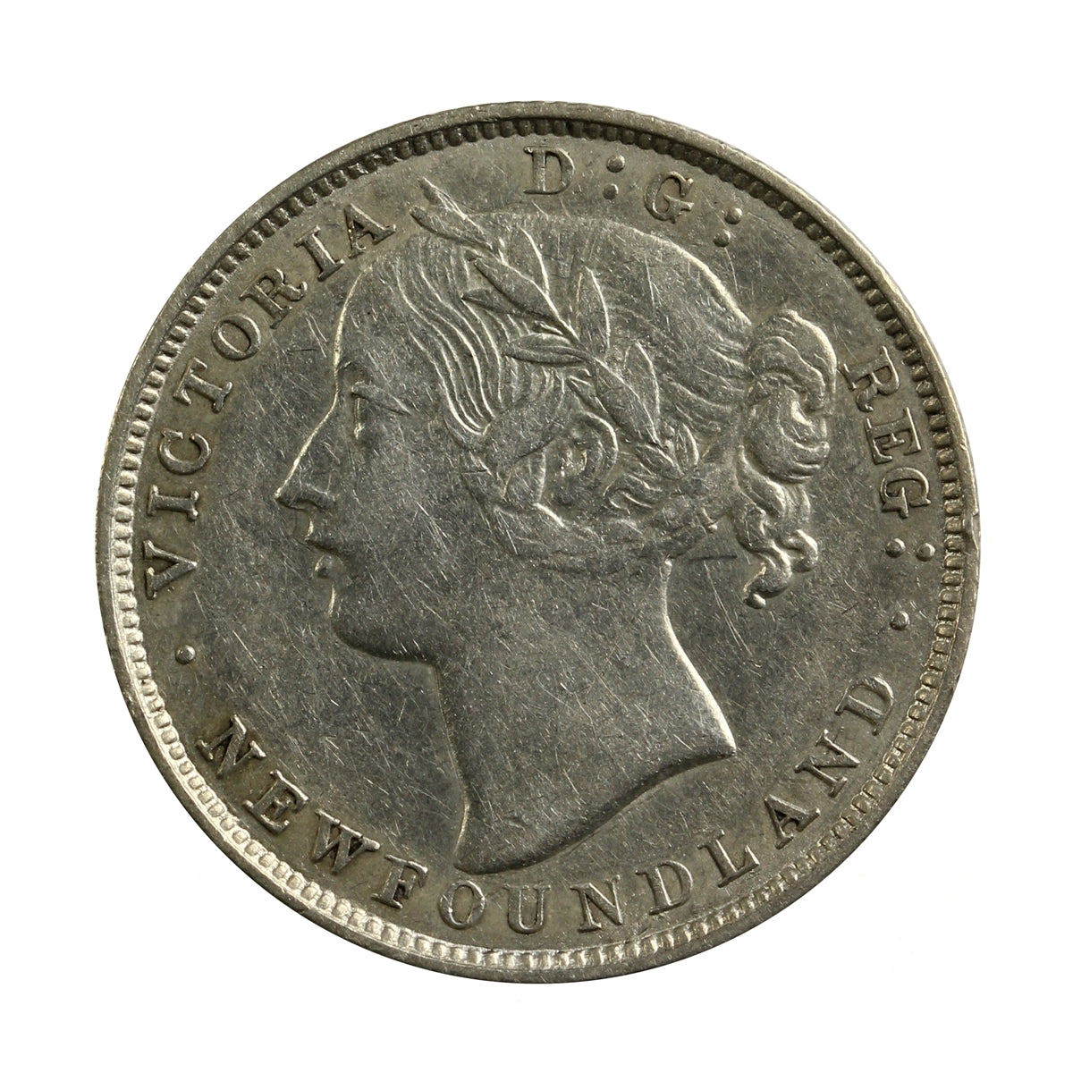 1880 Newfoundland 20-cents Extra Fine (EF40) $