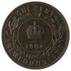 1904H Newfoundland 1-cent Extra Fine (EF40) $