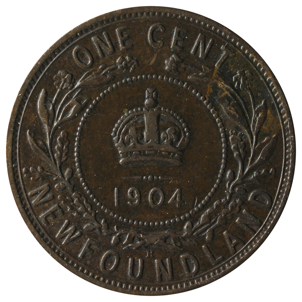 1904H Newfoundland 1-cent Extra Fine (EF40) $