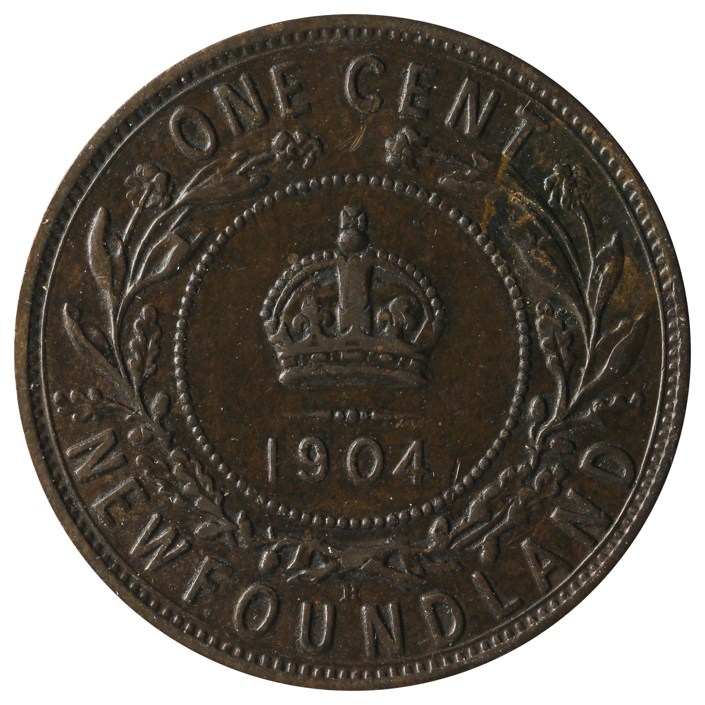 1904H Newfoundland 1-cent Extra Fine (EF40) $