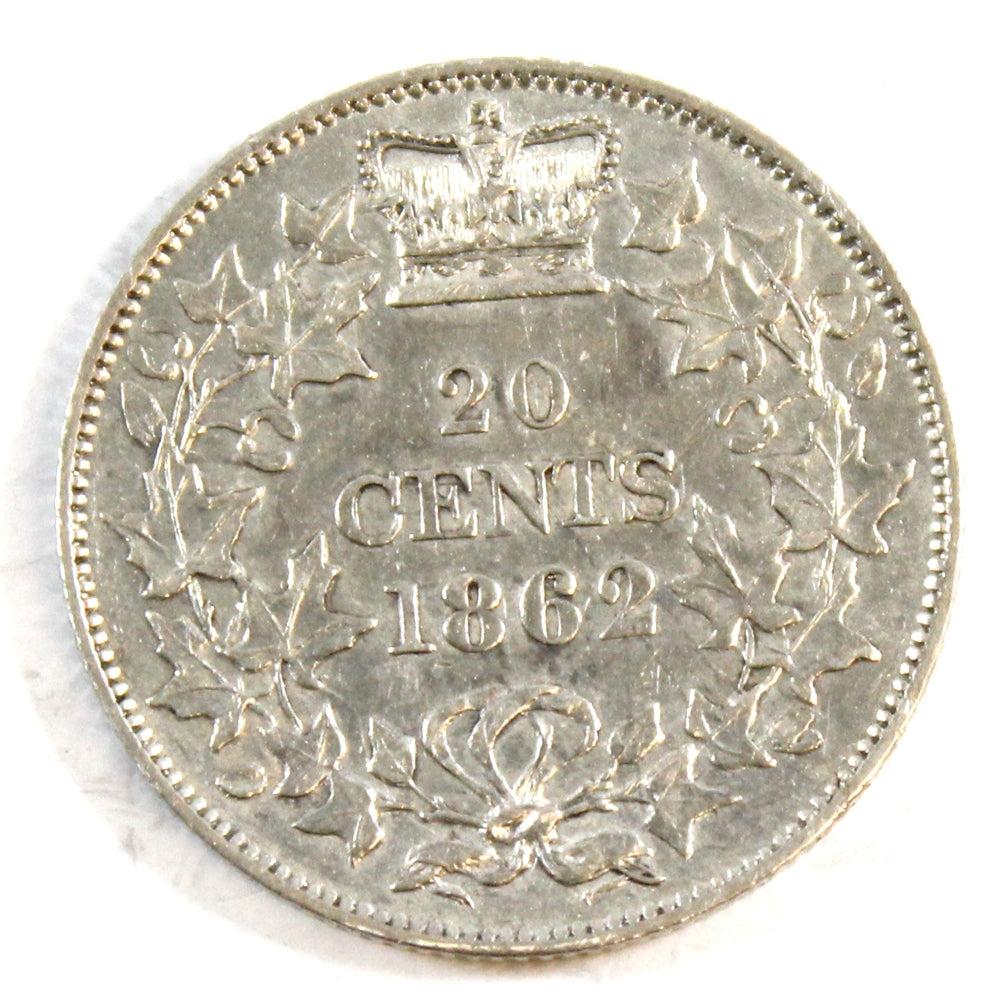 1862 New Brunswick 20-cents EF-AU (EF45) $