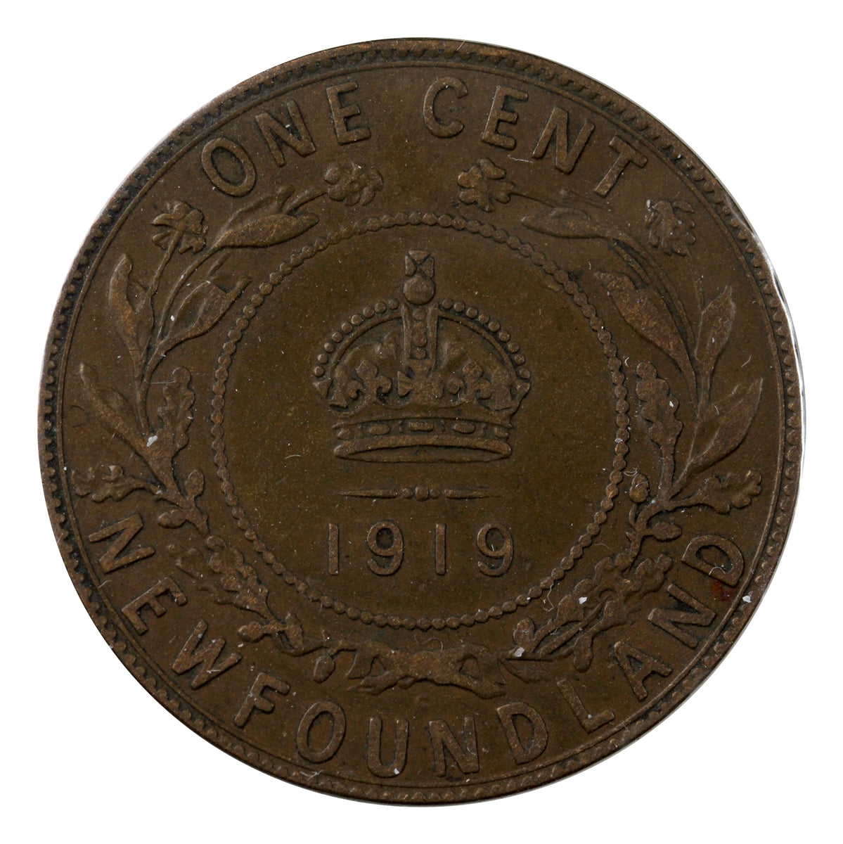 1919C Newfoundland 1-cent Fine (F12)