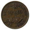 1940 Newfoundland 1-cent Almost Uncirculated (AU50)