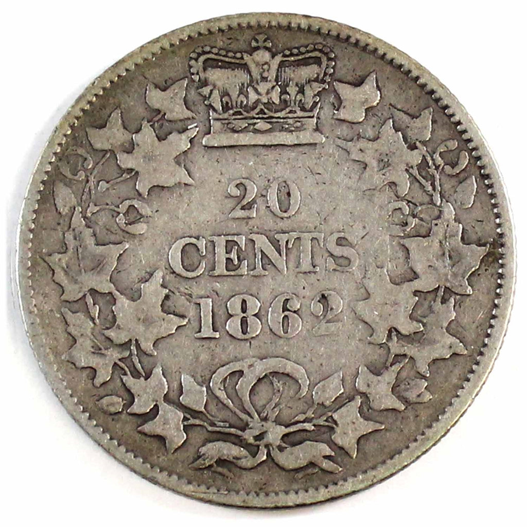 1862 New Brunswick 20-cents Fine (F12) $