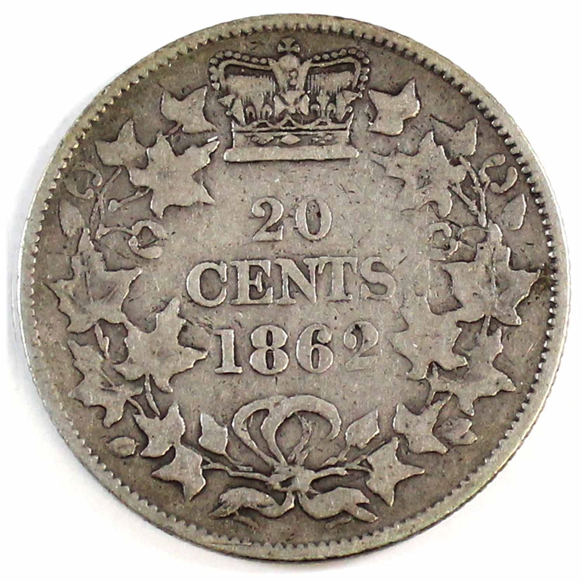 1862 New Brunswick 20-cents Fine (F12) $